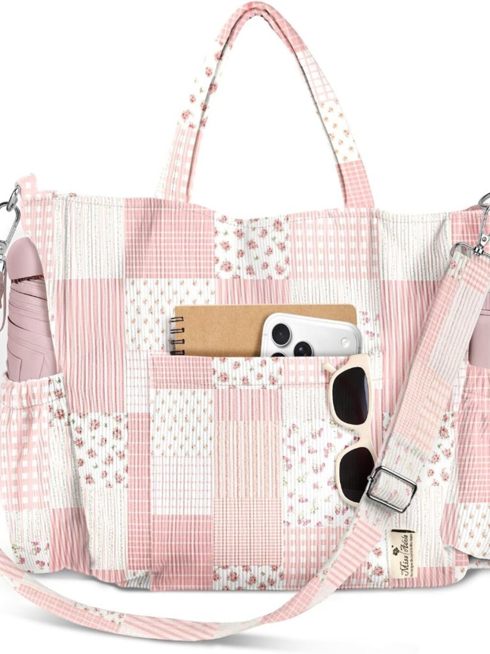 Corduroy Crossbody Tote Bag for Women